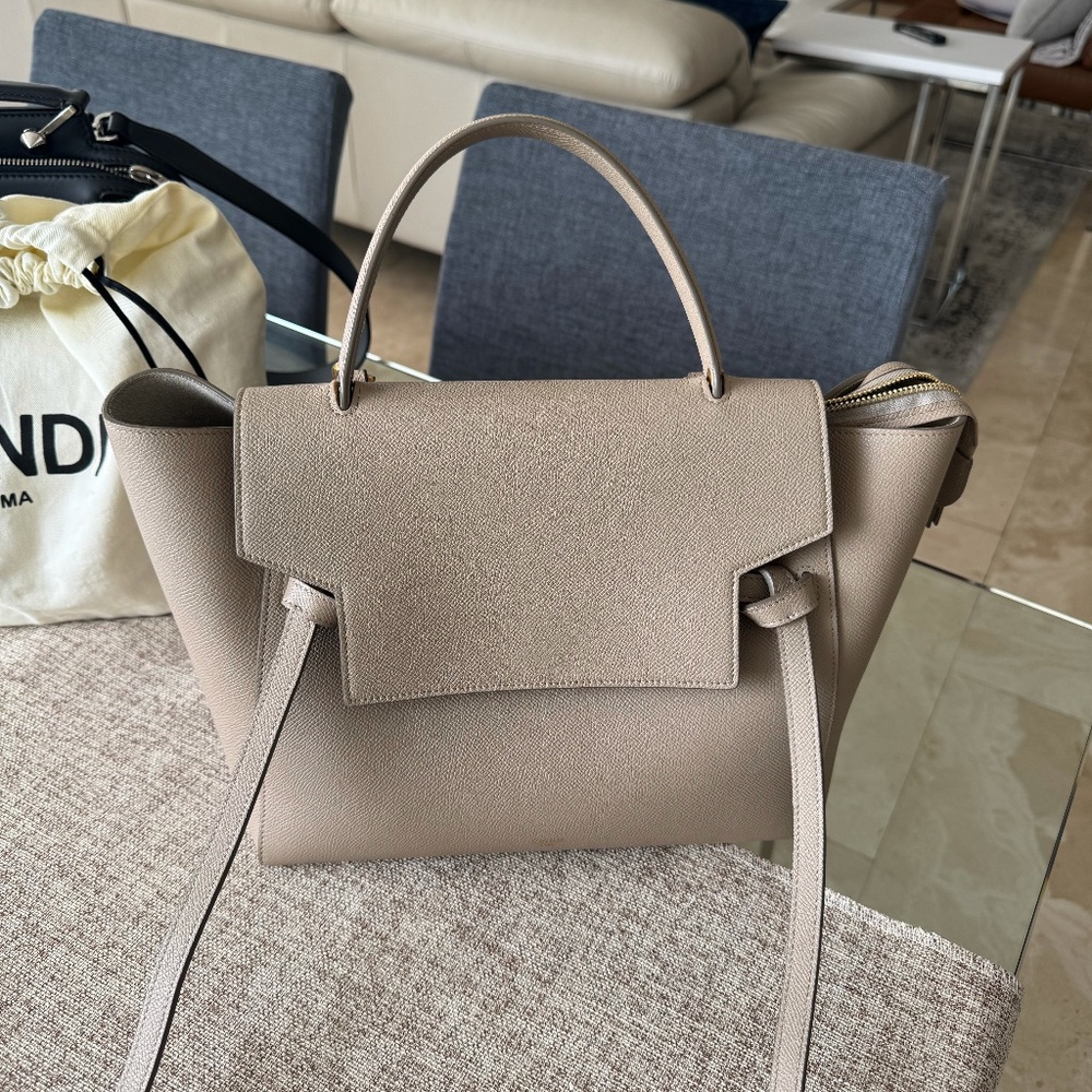 Celine mini belt bag taupe